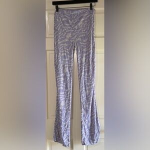 Skims Lilac Swirl Summer Mesh Pants, Size Large